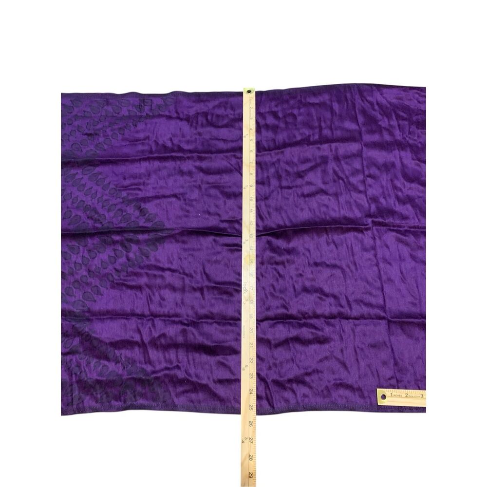 NEW WITH TAGS Pashmina VERY MODA Scarf Women's Scarf Wrap Shawl PURPLE/BLACK Wr - Picture 11 of 11
